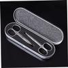 Gogogmee 2pcs Stainless Steel Eyebrow Scissors Precision Grooming Safe Nose Hair Trimmer Makeup Tool view 2