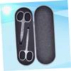 Gogogmee 2pcs Stainless Steel Eyebrow Scissors Precision Grooming Safe Nose Hair Trimmer Makeup Tool view 3