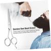 MERRYHAPY Men's Beard Trimmer Eyebrow Scissors Beard Care Accessory Stainless Steel Hairdressing Scissors view 2