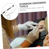 FRCOLOR 2pcs Eyebrow Grooming Set Precision Brow Scissors and Brush Comb for Women Nose Hair Trimming Tool Durable Beauty Essentials for Daily Use view 4