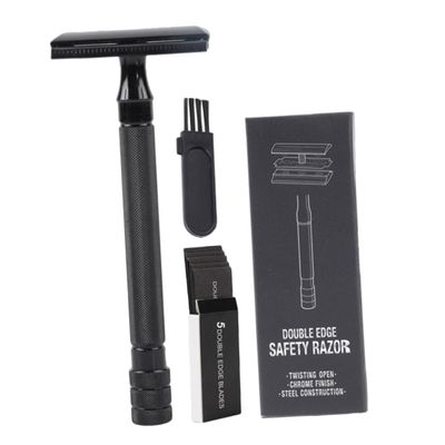 HONMEET Old Style Manual Shaver Double-edged Safety Razor Beard Mustache Trimmer Portable Beard Shaving Tool for Men
