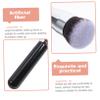 Baluue Makeup Brush for Foundation Portable Round Foundation Brush Soft Bristles for Seamless Application for Liquid Makeup and Blending Lightweight and Space-saving Design for Women view 3
