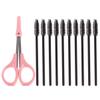 FRCOLOR 1set Eyelash Scissors Set Eyelash Wands Stainless Steel Eyebrow and Lash Trimming Tools for Precision Makeup Application view 1