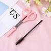 FRCOLOR 1set Eyelash Scissors Set Eyelash Wands Stainless Steel Eyebrow and Lash Trimming Tools for Precision Makeup Application view 4