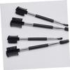 MUSISALY 3pcs Double Eyebrow Brush and Portable Eyelash Comb Spiral Beauty Tool for Eyebrow Shaping and Eyelash Grooming Easy to Clean Design Black view 3