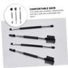 MUSISALY 3pcs Double Eyebrow Brush and Portable Eyelash Comb Spiral Beauty Tool for Eyebrow Shaping and Eyelash Grooming Easy to Clean Design Black view 4