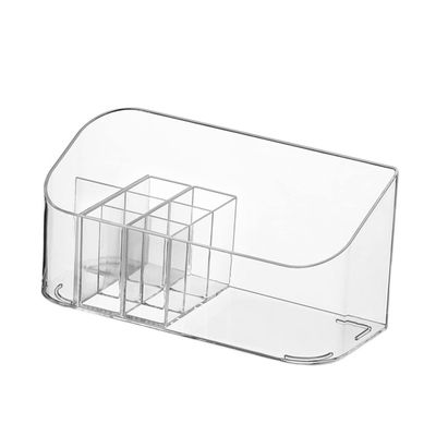 ASAKKURA Clear Cosmetic Organizer Desktop Storage Container for Makeup and Jewelry Multi-functional Storage Box for Vanity and Bathroom Space-saving Design for
