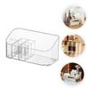 ASAKKURA Clear Cosmetic Organizer Desktop Storage Container for Makeup and Jewelry Multi-functional Storage Box for Vanity and Bathroom Space-saving Design for view 3