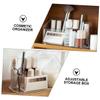 ASAKKURA Clear Cosmetic Organizer Desktop Storage Container for Makeup and Jewelry Multi-functional Storage Box for Vanity and Bathroom Space-saving Design for view 4