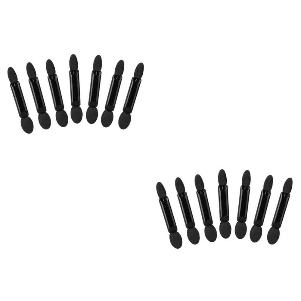 MERRYHAPY 200pcs Double-ended Makeup Brush Brush Heads Eyeshadow Applicator for Women Natural to Dramatic Eye Looks Travel-friendly