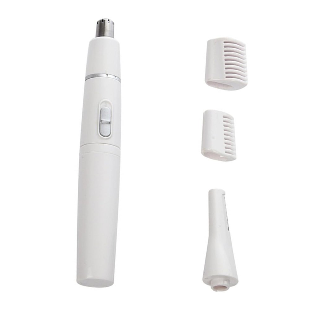FOMIYES Nose Hair Trimmers for Women Men's Manual Eyebrow Razor Electric Face Shaver Multiple Replacement Heads