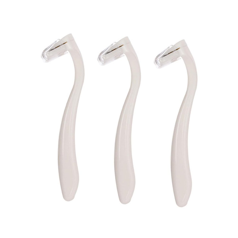 OSOLADY 3pcs Compact Women's Shaver for Travel Leg Arm Bikini Hair Removal Razors Safety Cover