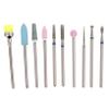 10pcs Set Nail Drill Bits Grinding Heads for Cuticles Toe Nails view 1