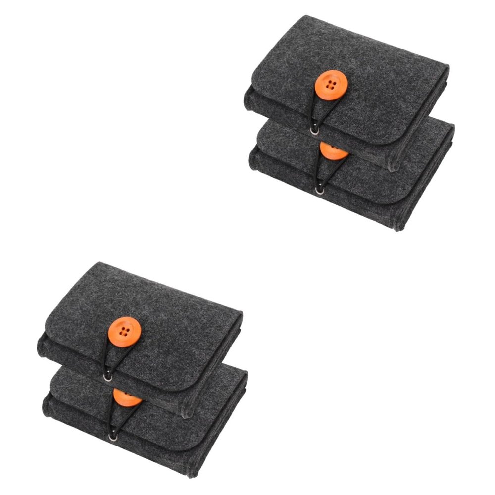BIUDECO 2sets Essential Oil Carrying Pouch Bag Essential Oil Storage Container Case Organizer 2pcs*2