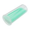 NOLITOY 100pcs Green Micro Brush Applicators for Eyelash Removal Non-woven Easy on False Lashes Lash Tweezer Eyelash Extension Cleaner view 1