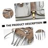 ASAKKURA 1set Professional Nail Clippers Kit Stainless Steel Manicure Tools for Adults Includes Nail Clippers and Cuticle Tools Portable Storage Bag view 2