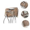 ASAKKURA 1set Professional Nail Clippers Kit Stainless Steel Manicure Tools for Adults Includes Nail Clippers and Cuticle Tools Portable Storage Bag view 4