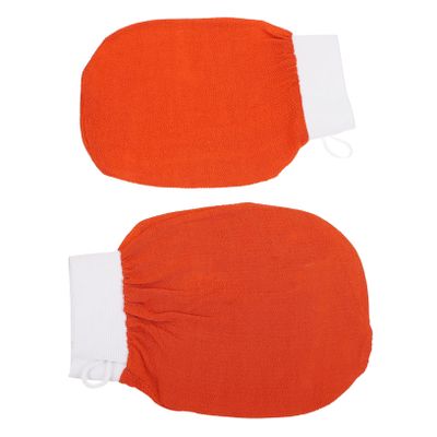 ASAKKURA 2pcs Body Exfoliating Gloves Scrub Bathing Gloves for Arms Legs Chest Back
