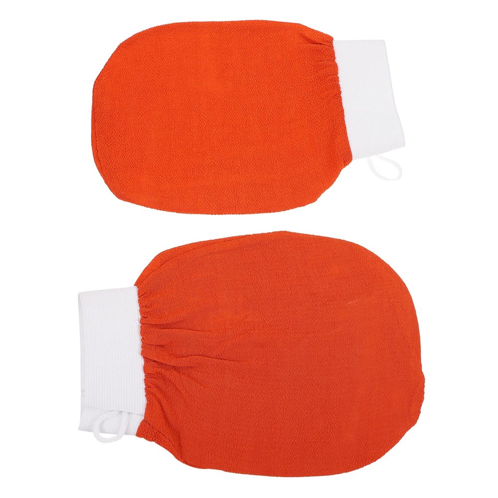 ASAKKURA 2pcs Body Exfoliating Gloves Scrub Bathing Gloves for Arms Legs Chest Back