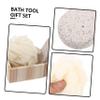 MUSISALY Complete Bath Tool Kit Foot File Body Scrubber Bathing Gloves for Family view 4