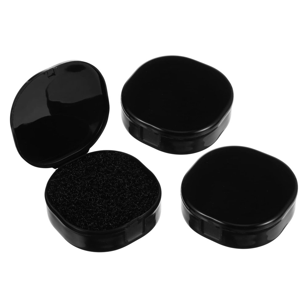 ASAKKURA 3pcs Sponge Cleaning Box for Makeup Brushes Brush Cleaning Box Eyeshadow Cleaner Tool