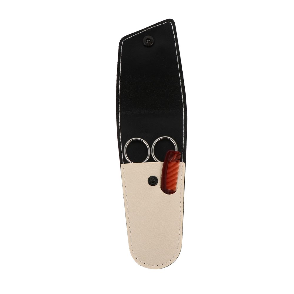 HONMEET Beard Grooming Kit Stainless Steel Eyebrow Scissors Comb for Men Women