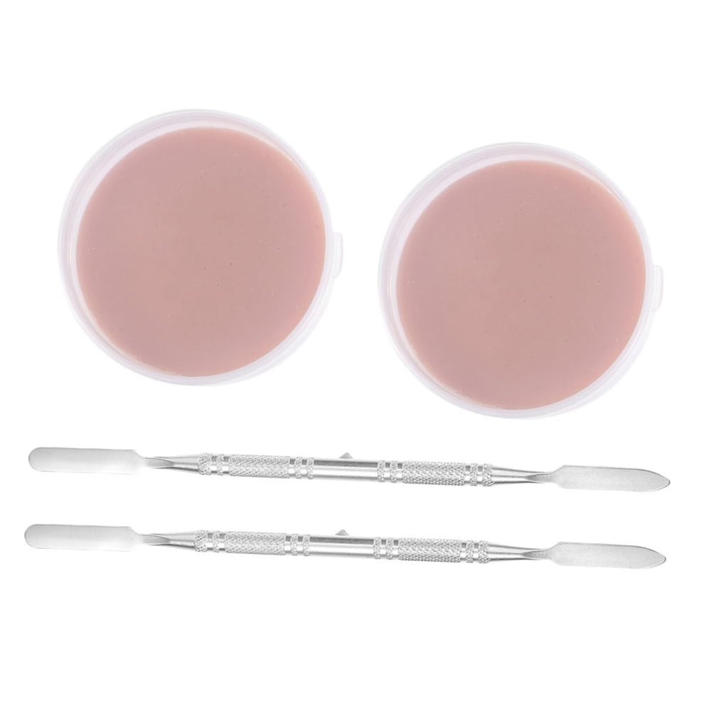 Gogogmee 2pcs Special Effects Scar Wax Makeup Skin Wax Spatulas Bruise Wheel Makeup for Halloween Carnival Party