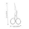 Didiseaon 2pcs Eyebrow Brush Comb Scissors Kit for Women Grooming Tools for Daily Brow Care view 2