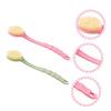 OHPHCALL 2pcs Bath Brush Back Scrubber Material Long Handle Shower Bathing Accessories view 3