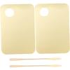 Healeved 2set Acrylic Makeup Mixing Spatula Portable Mixing Tools for Foundation and Nail Art and Lightweight Design for Professional Makeup Artists view 1