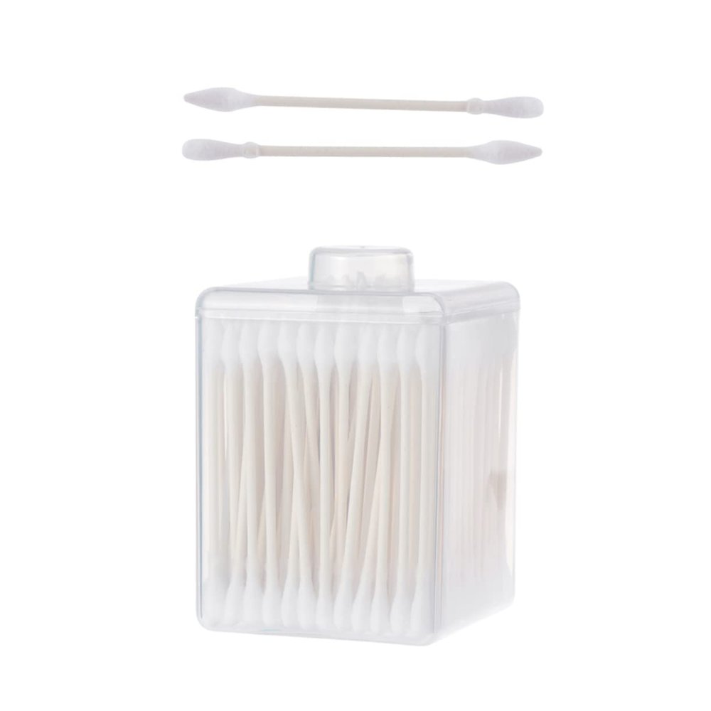 Gogogmee Professional 3-box Set of 600pcs Cotton Swabs Double Head Makeup Beauty Cleaning Safe Paper Stick Design