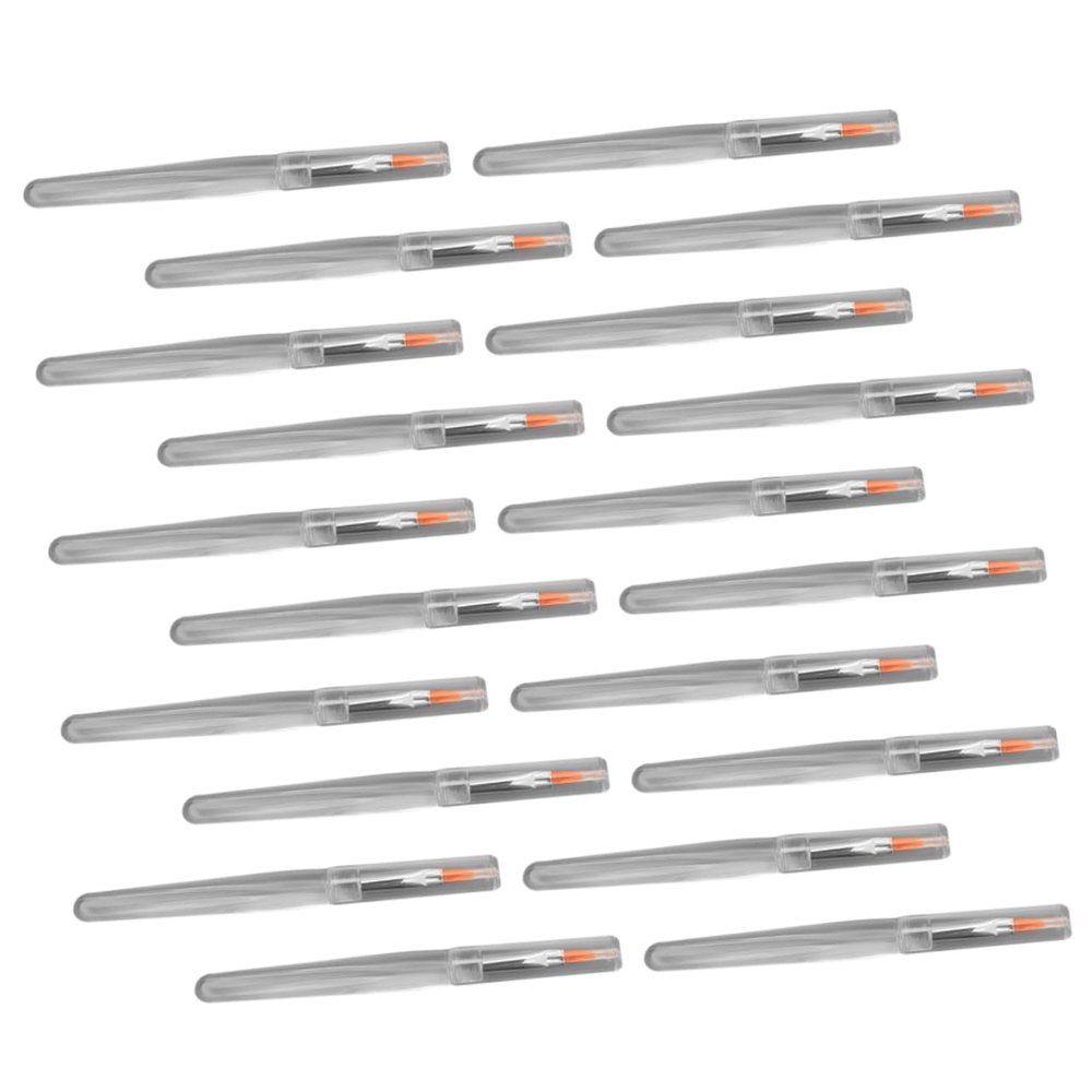 OHPHCALL 20pcs Lip Brush Applicators Lipstick Pen for Gloss Makeup Use Portable Cap Easy to Carry for Travel and Daily Use