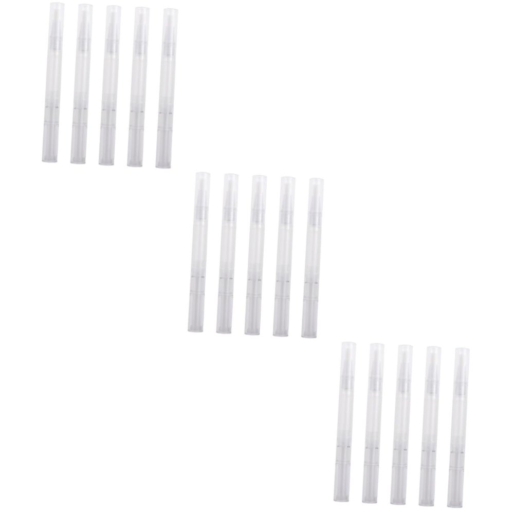 minkissy 3sets Empty Nail Oil Pens 3ml Nail Oil Pen Brush Tip Applicator Cuticle Growth Liquid 10pcs*3