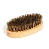 FRCOLOR Oval Boar Bristle Beard Brush Beech Handle Men's Grooming Tool for Healthy Facial Hair Care for Styling and Cleaning Beards view 4