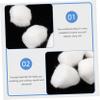 BELLIFFY 12bags Absorbent Cotton for Tattoos Medical Use Sterilized Cotton for Salon Household Cleaning First Aid Soft Easy to Use view 4
