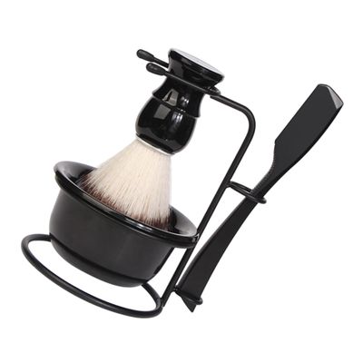 CANIGHT 1set Manual Shaving Kit for Men Complete Beard Brush Shaving Bowl and Grooming and Facial Care