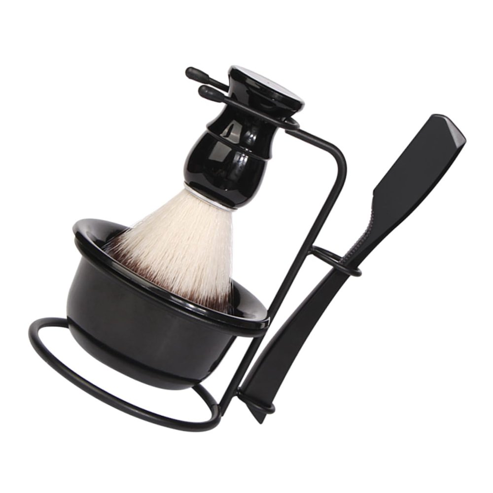 CANIGHT 1set Manual Shaving Kit for Men Complete Beard Brush Shaving Bowl and Grooming and Facial Care