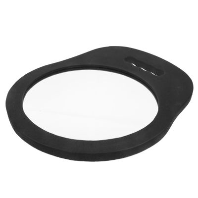 FRCOLOR 1pc Handheld Hairdresser Back Mirror Eva Frame Professional Barber Salon Mirror for Easy Hair and Dress Checking Lightweight Drop-Resistant Design Smooth Surface for Accurate
