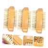 ASAKKURA 3pcs Eco-friendly Wooden Nail Brush Fingernail Scrubbing Brush Nail Dust for Art for Home Pet Use view 3