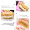 ASAKKURA 3pcs Eco-friendly Wooden Nail Brush Fingernail Scrubbing Brush Nail Dust for Art for Home Pet Use view 4