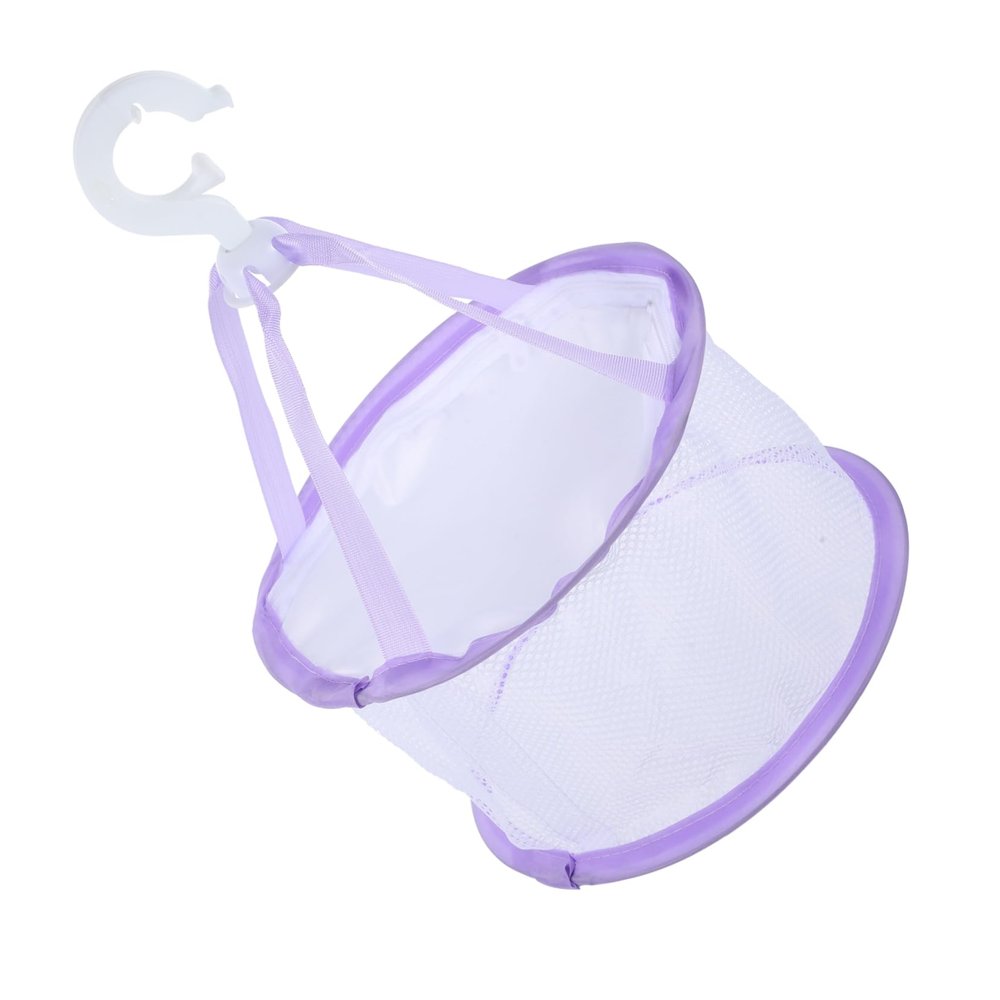 ABOOFAN 1pcs Hanging Makeup Brush Drying Net Basket Compact Sponge Dryer Rack for Efficient Makeup Tool Drying for Home Travel Use Design Purple
