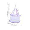ABOOFAN 1pcs Hanging Makeup Brush Drying Net Basket Compact Sponge Dryer Rack for Efficient Makeup Tool Drying for Home Travel Use Design Purple view 2