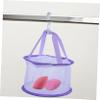 ABOOFAN 1pcs Hanging Makeup Brush Drying Net Basket Compact Sponge Dryer Rack for Efficient Makeup Tool Drying for Home Travel Use Design Purple view 4
