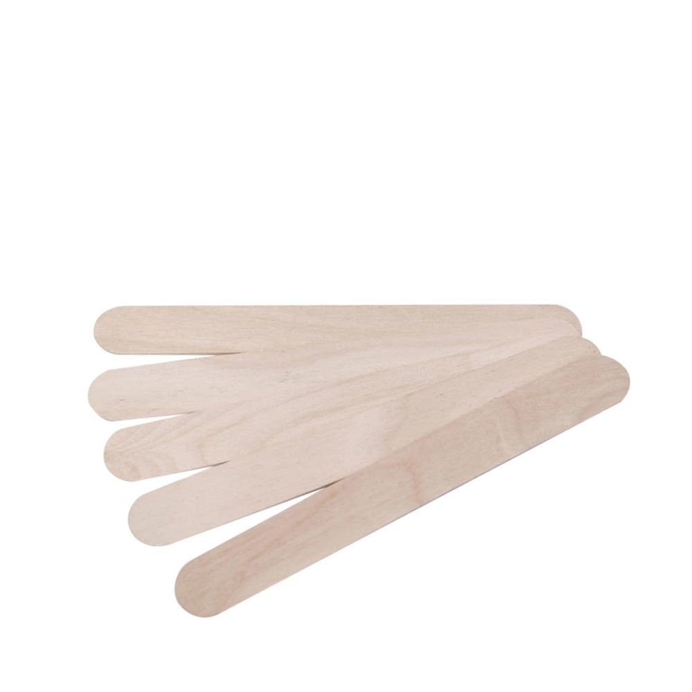 Gogogmee 100pcs Hair Removal Wax Wooden Stick Kit Disposable Spatulas for Waxing Pore Scraper for Salon Home Use