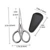 Gogogmee 1set Portable Beard Scissors for Precision Trimming Makeup Tool Pu Cover for Home and Salon Use Grooming Essentials for Men view 2