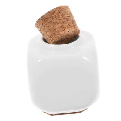 Nail Art Ceramic Cup with Cork Lid for Liquid Storage