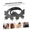 ASAKKURA Hair Buns for Women Crystal Rhinestone Bun Shaper Hair Bun Making Tool for Parties Weddings view 3