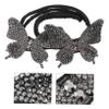 ASAKKURA Hair Buns for Women Crystal Rhinestone Bun Shaper Hair Bun Making Tool for Parties Weddings view 4