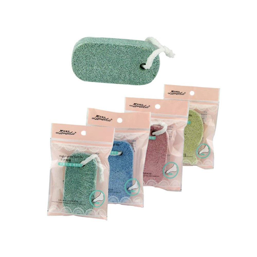 HAPINARY Natural Pumice Stone Foot File Exfoliating Callus Remover for Smooth Feet Random Color for Pedicure and Beauty Care