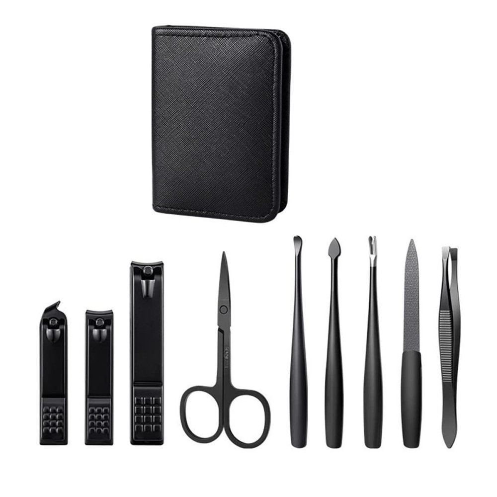 ASAKKURA Complete Nail Art and Beauty Set Includes Nail Clipper Eyebrow Tweezer Scissors Manicure File Essential for Grooming and Personal Care